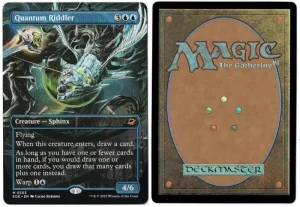 Quantum Riddler (Borderless) from Edge of Eternities Magic the Gathering Proxy
