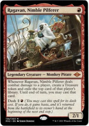 Ragavan, Nimble Pilferer from Modern Horizons 2 Magic the Gathering Proxy