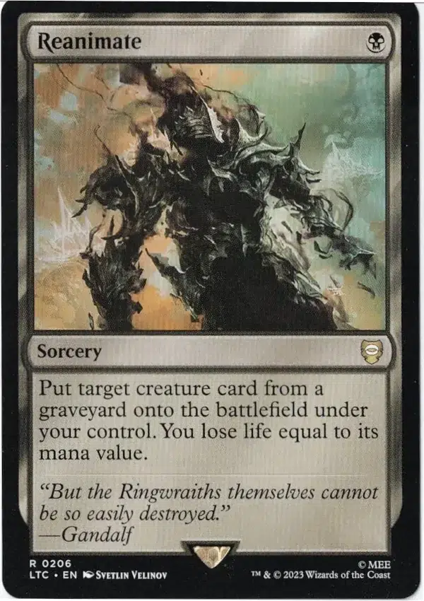Reanimate LOTR Magic the Gathering Proxy