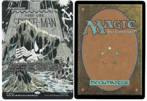 Reanimate (Borderless) from Marvel Universe Eternal-Legal Magic the Gathering Proxy