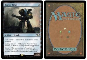 Reaver Titan from Universes Beyond: Warhammer 40,000 Magic the Gathering Proxy