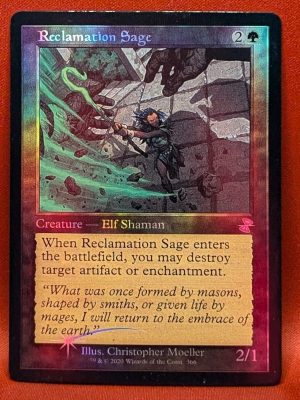 FOIL Reclamation Sage from Time Spiral: Remastered Magic the Gathering Proxy