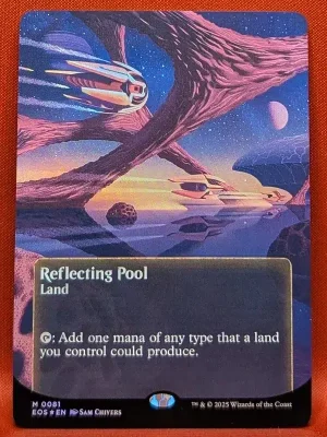 FOIL Reflecting Pool (0081) (Borderless) from Edge of Eternities: Stellar Sights Magic the Gathering Proxy
