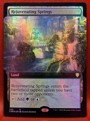 FOIL Rejuvenating Springs (Extend Art) from Commander Legends Magic the Gathering Proxy