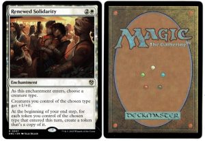 Renewed Solidarity from Commander: Aetherdrift Magic the Gathering Proxy