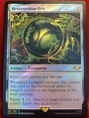 SURGE FOIL Resurrection Orb from Universes Beyond: Warhammer 40,000Magic the Gathering Proxy