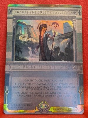 FOIL Rhonas the Indomitable from Masterpiece Series: Amonkhet Invocations Magic the Gathering Proxy