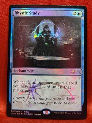 FOIL Rhystic Study from Judge Gift 2018 Magic the Gathering Proxy