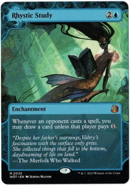 Rhystic Study WOE Magic the Gathering Proxy