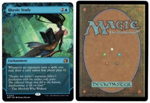 Rhystic Study from Wilds of Eldraine: Enchanting Tales Magic the Gathering Proxy