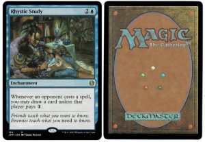 Rhystic Study from Jumpstart Magic the Gathering Proxy