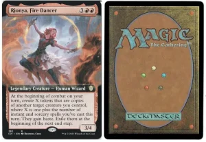 Rionya, Fire Dancer (Extended Art) from Commander 2021 Magic the Gathering Proxy