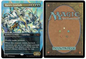 Riptide Gearhulk (Borderless) from Aetherdrift Magic the Gathering Proxy