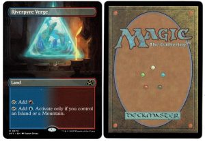 Riverpyre Verge (Borderless) from Aetherdrift Magic the Gathering Proxy