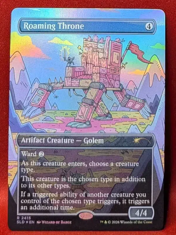 FOIL Roaming Throne (2415) from Secret Lair Drop Magic the Gathering Proxy