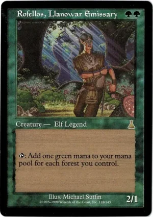 Rofellos Llanowar Emissary 1 Magic the Gathering Proxy