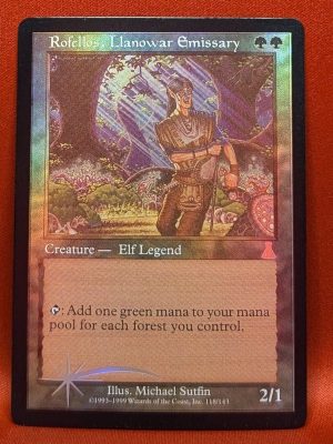 FOIL Rofellos, Llanowar Emissary from Urza’s Destiny Magic the Gathering Proxy