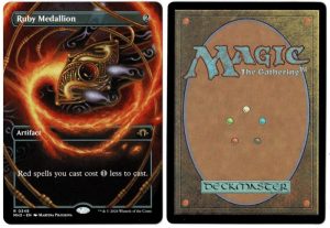 Ruby Medallion (Borderless) from Modern Horizons 3 Magic the Gathering Proxy