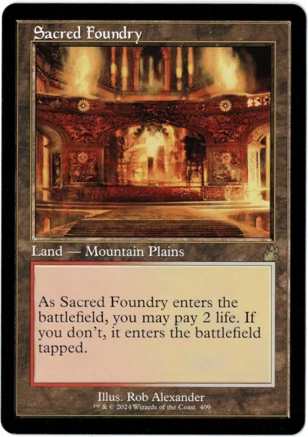 Sacred Foundry Retro Magic the Gathering Proxy