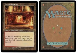 Sacred Foundry (Retro Frame) from Ravnica Remastered Magic the Gathering Proxy