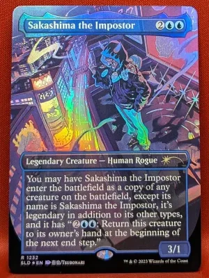 FOIL Sakashima the Impostor from Secret Lair Drop Series Magic the Gathering Proxy