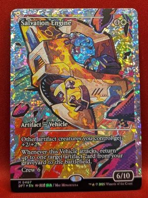 FRACTURE FOIL Salvation Engine from Aetherdrift Magic the Gathering Proxy