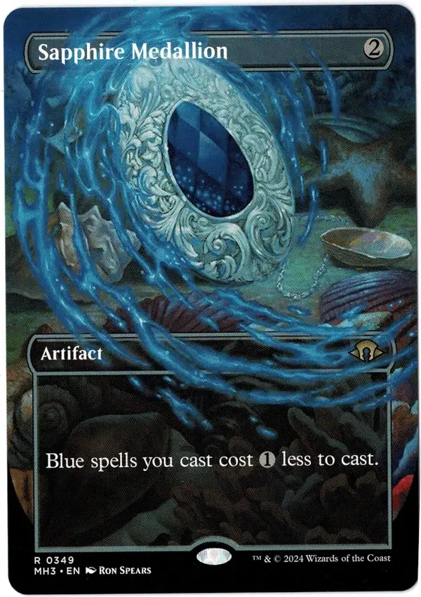 Sapphire Medallion Borderless Magic the Gathering Proxy