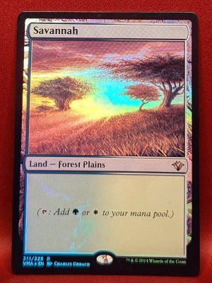 FOIL Savannah from Vintage Masters Magic the Gathering Proxy