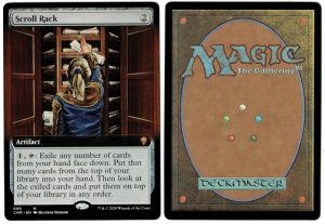 Scroll Rack (Extended Art) from Commander Legends Magic the Gathering Proxy