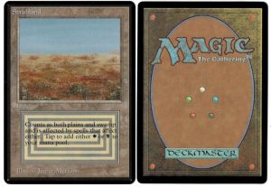 Scrubland from Beta Magic the Gathering Proxy