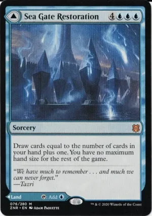 Sea Gate Restoration from Zendikar Rising Magic the Gathering Proxy