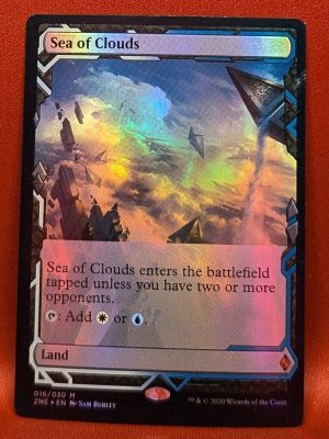 FOIL Sea of Clouds from Zendikar Rising Expedition Magic the Gathering Proxy
