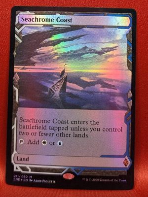 FOIL Seachrome Coast from Zendikar Rising Expedition Magic the Gathering Proxy