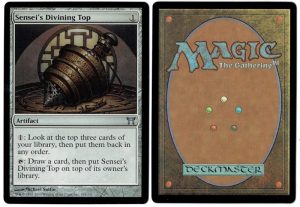 Sensei's Divining Top from Champions Of Kamigawa Magic the Gathering Proxy