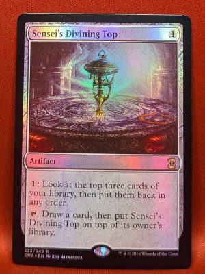 FOIL Sensei's Divining Top from Eternal Masters Magic the Gathering Proxy