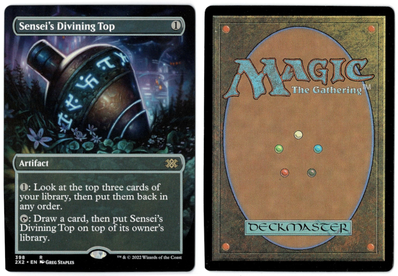 Sensei's Divining Top (Borderless) from Double Masters 2022 Proxy