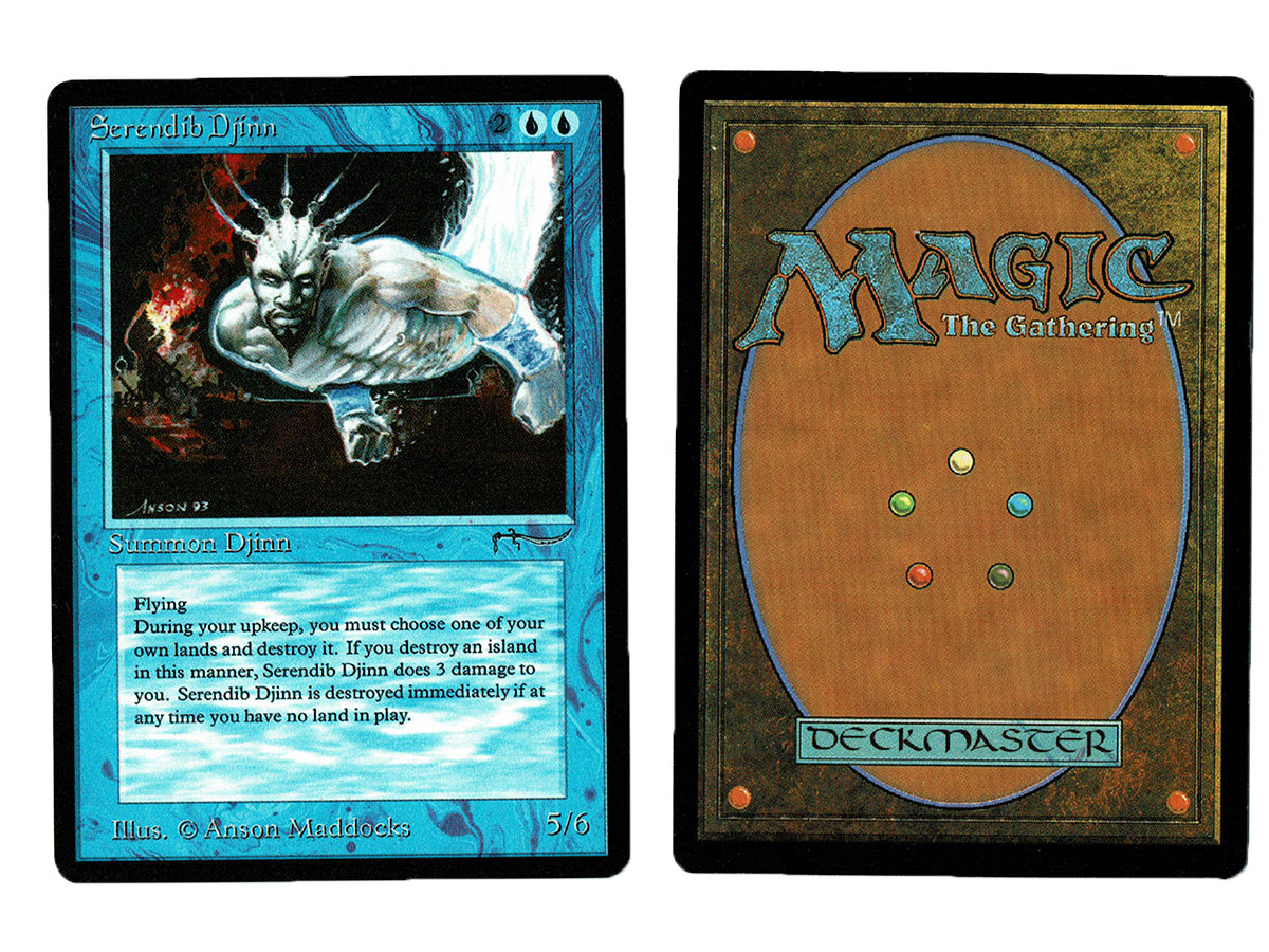 Serendib Djinn from Arabian Nights Magic the Gathering MTG Proxy Card