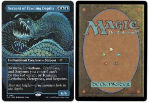 Serpent of Yawning Depths from Secret Lair Drop Series Magic the Gathering Proxy