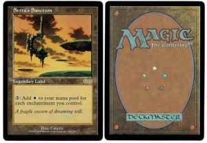 Serra's Sanctum from Urzas Saga Magic the Gathering Proxy