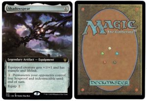 Shadowspear (Extended Art) from Theros Beyond Death Magic the Gathering Proxy