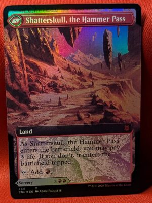 FOIL Shatterskull Smashing (Extended Art) from Zendikar Rising Magic the Gathering Proxy