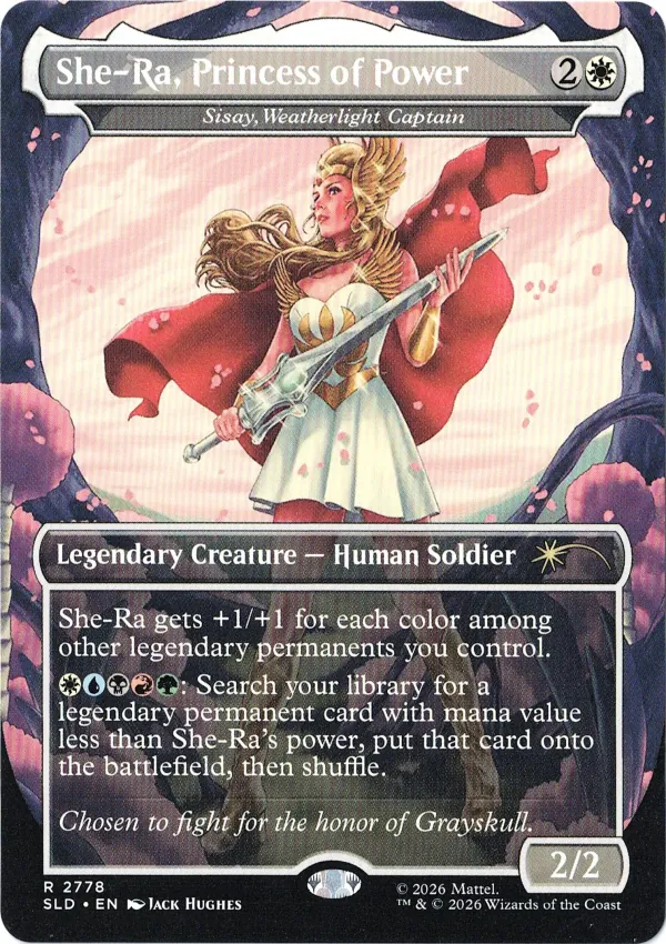 She-Ra, Princess of Power (Sisay, Weatherlight Captain) (2778) from Secret Lair Drop Magic the Gathering Proxy