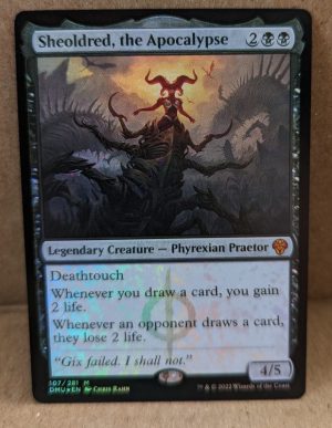 FOIL Sheoldred, the Apocalypse from Dominaria United Proxy