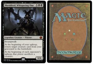 Sheoldred, Whispering One from Iconic Masters Magic the Gathering Proxy