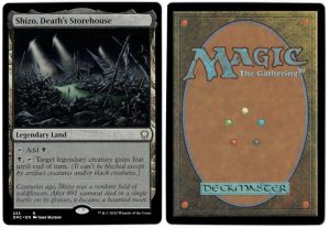 Shizo, Death’s Storehouse from Commander: Dominaria United Magic the Gathering Proxy