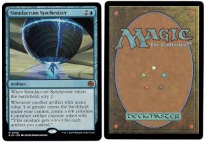 Simulacrum Synthesizer from Outlaws of Thunder Junction: The Big Score Magic the Gathering Proxy