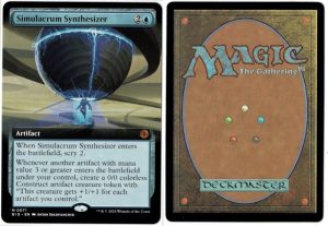 Simulacrum Synthesizer (Extended Art) from Outlaws of Thunder Junction: The Big Score Magic the Gathering Proxy