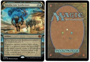 Simulacrum Synthesizer (Showcase) from Outlaws of Thunder Junction: The Big Score Magic the Gathering Proxy