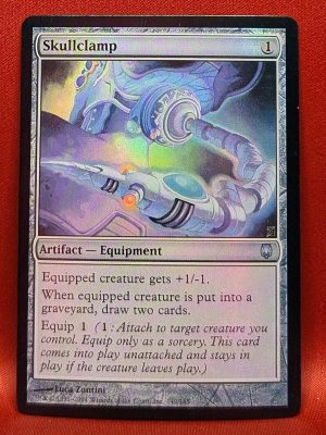 FOIL Skullclamp from Darksteel Magic the Gathering Proxy