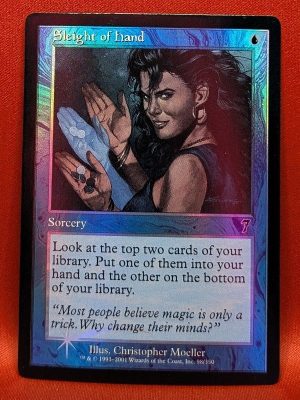 FOIL Sleight of Hand from 7th Edition Magic the Gathering Proxy